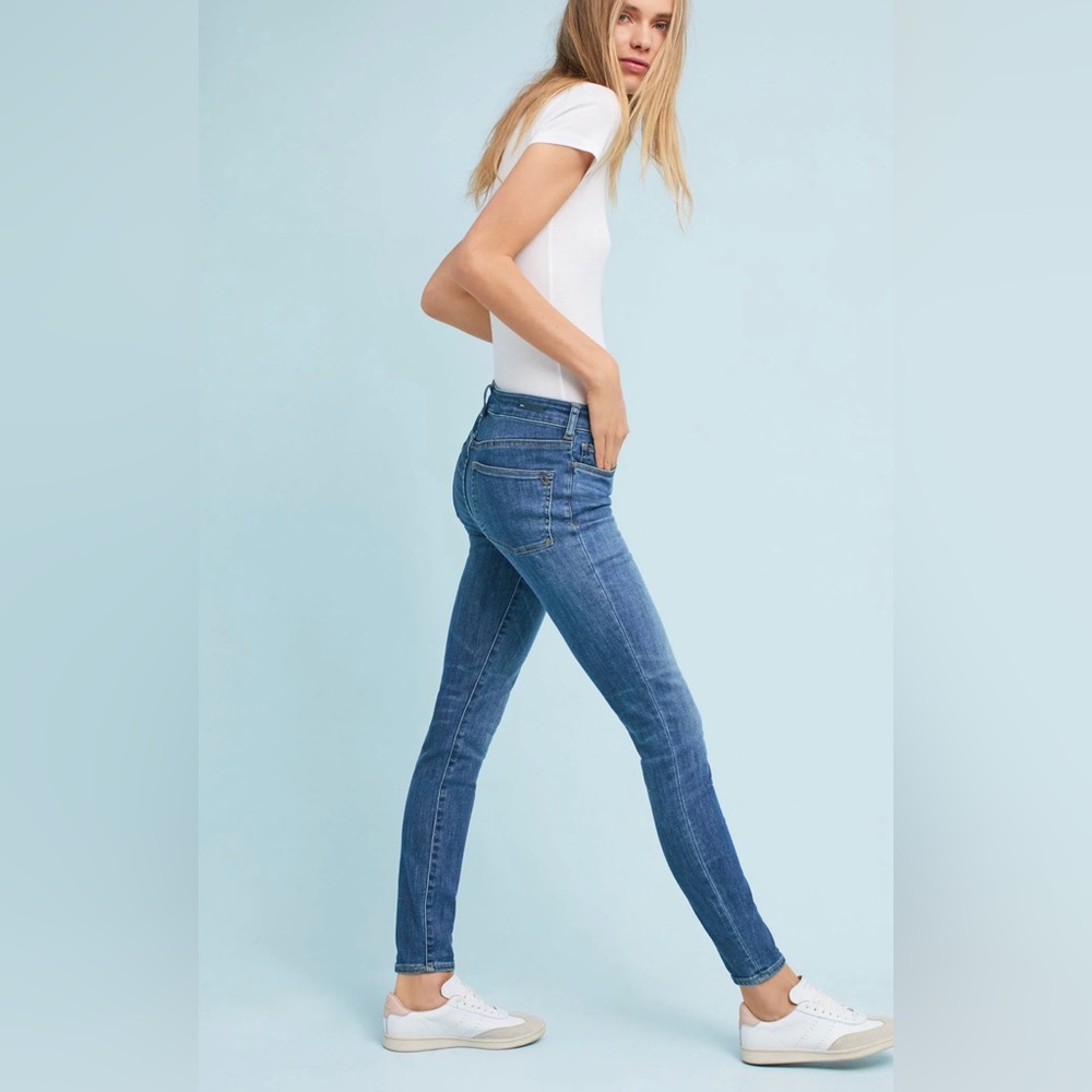 Anthropologie Pilcro and the Letterpress High-Rise Ankle Denim Leggings Size 28